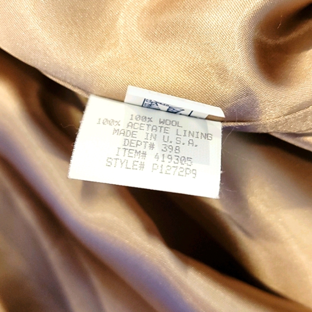 H.P.Pendleton Tan Long 100% Wool - image 4